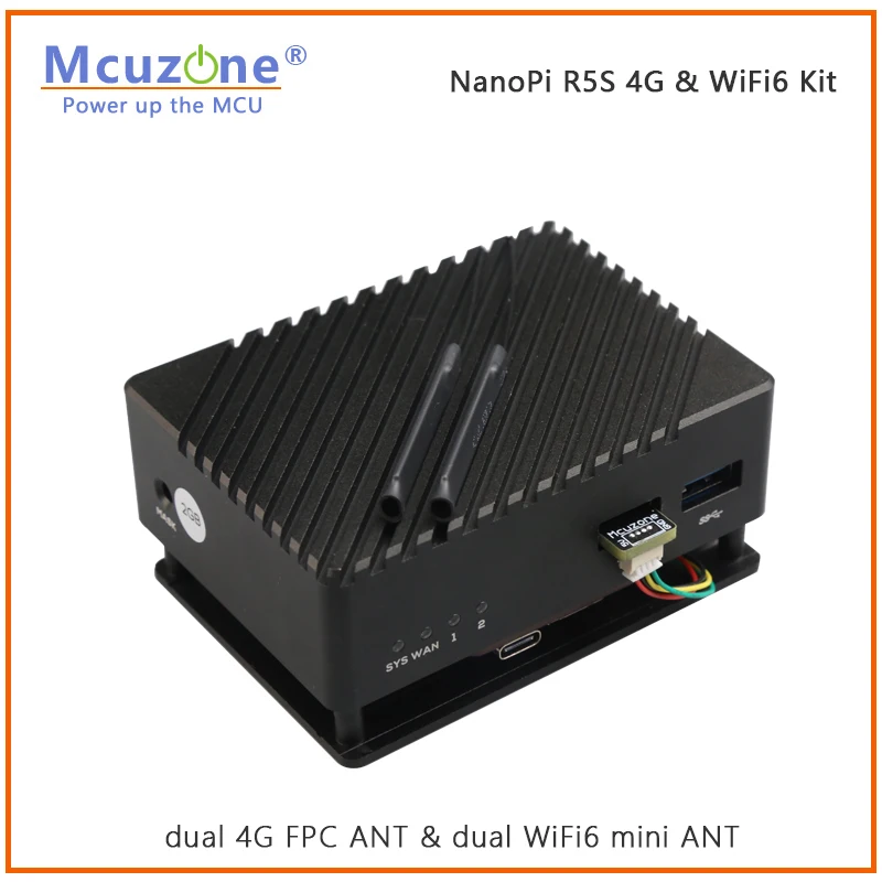 Imagem -03 - Nanopi R5s_4g & Wifi6 Kit4g Driver-livre Intel Ax200 8265c Mt7921k Debian Andriod Ubuntu Lede