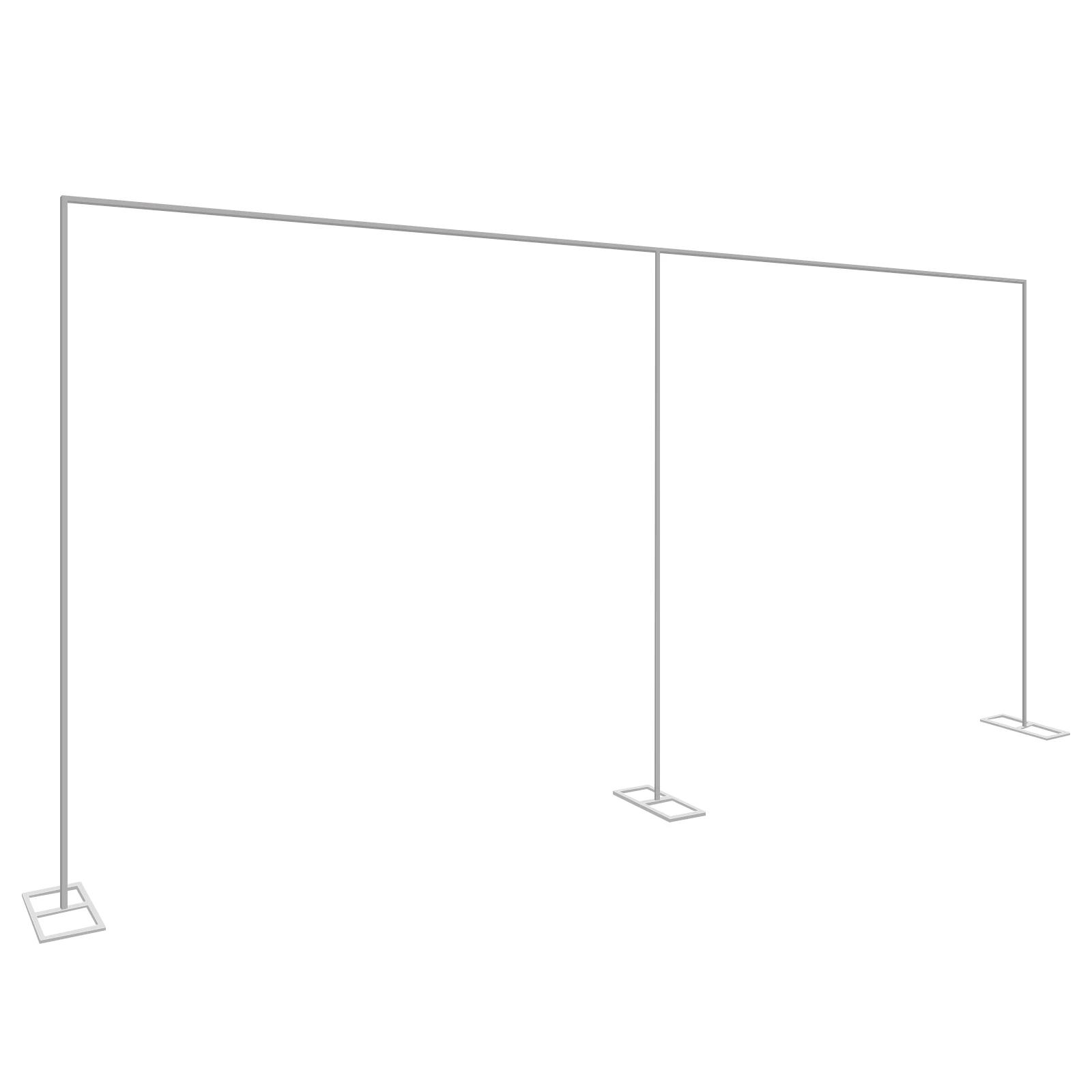wedding stand wedding arch rod background support 3x6m silver sturdy tube durable 20 square pipe 1m section decor kit celebration display