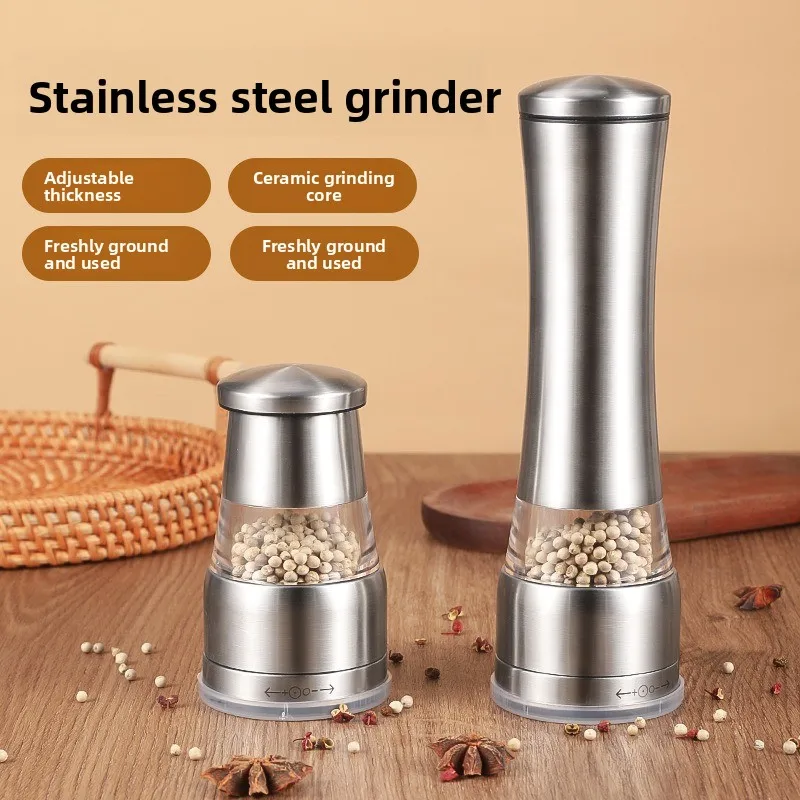 

Бытовая мельница из нержавеющей стали, ручная мельница для перца, мельница для гранул сичуаньского перца, черного перца