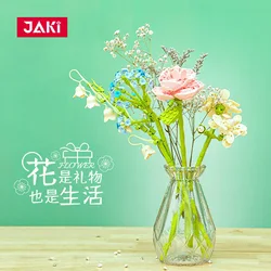 Building blocks simulation immortal building blocks flower creative home decoration girl flower bouquet Valentine's Day gift