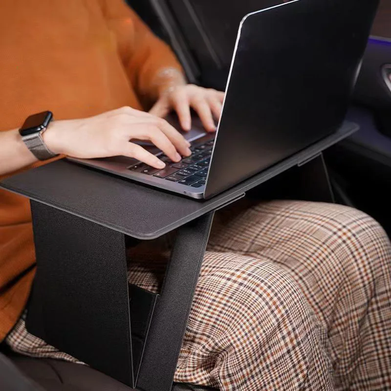 Car Multifunctional Folding Table Rear Seat Adjustable Computer Desk Storage Rack Portable Table Board For Both Car And Home Use