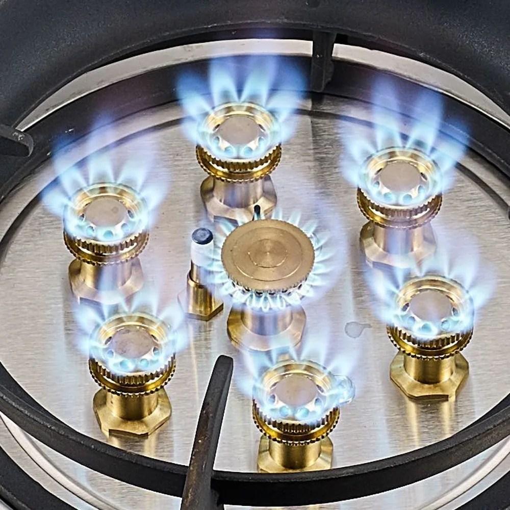 싱글 스토브 가스 쿡탑 가정용 빌트인 가스 스토브 7구 천연가스 쿡탑 액화가스 테이블 내장형 가스 스토브