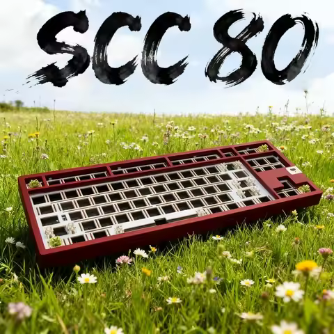 SCC80 Mechanical Keyboard Kit Wireless Tri-mode Gasket Hot-Swap RGB Custom 80% Quick-release Aluminum Office Gaming Keyboard