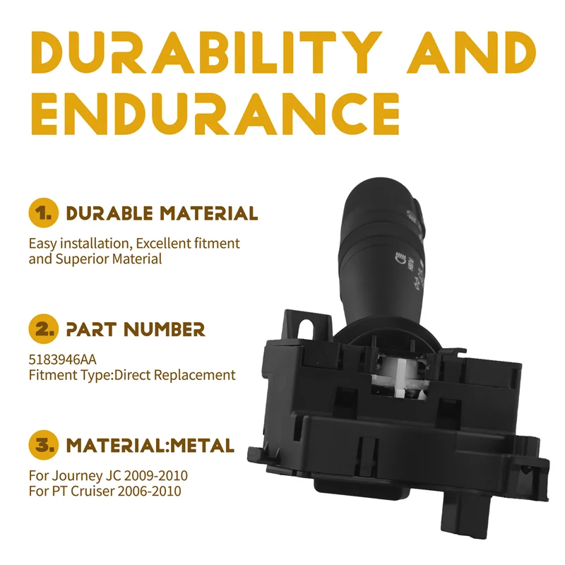 

Портативный автомобильный указатель поворота, переключатель фар 5183946AA для Dodge Journey JC 2009-2010 Chrysler PT Cruiser 2006-2010