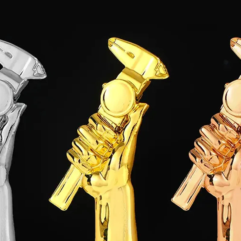 Customized Competition Wrench Hammer Sculpture, Craftsman Spirit Trophy, Customized Hammer, Skill Skill Sculpture Home Decor 1Pc