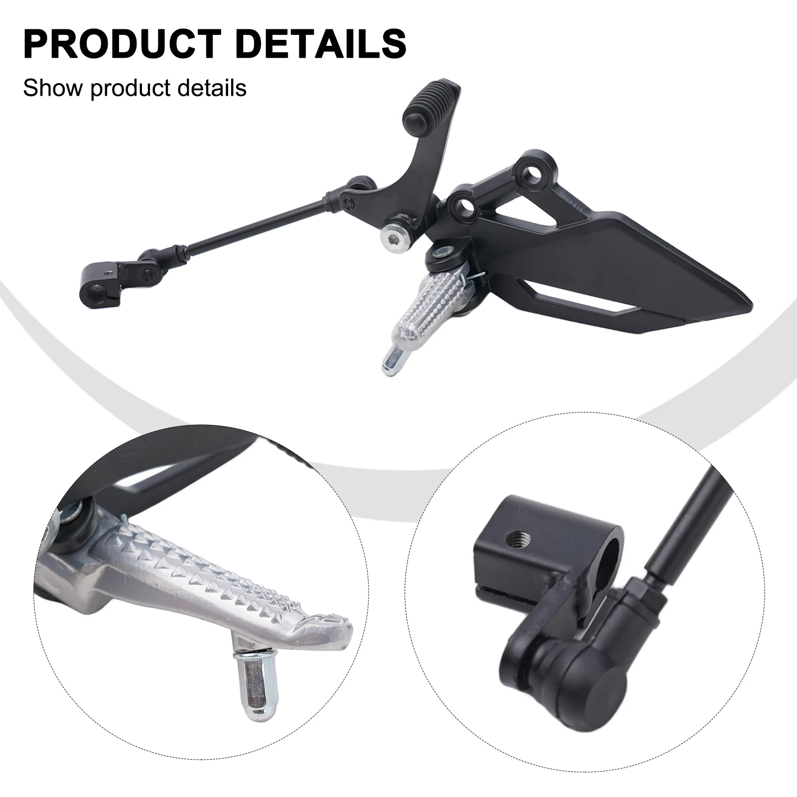 Left Side Foot Peg and Gear Bracket Assembly for EX 250R NINJA250 for R 300 Direct Replacement with Reliable Design
