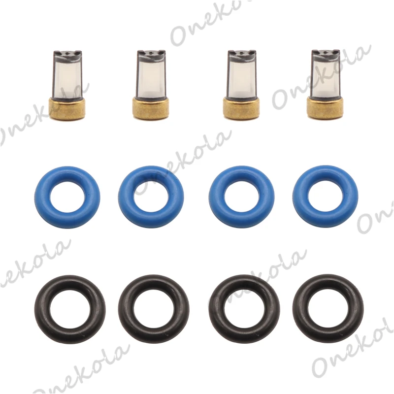 Fuel Injector repair kit Orings Filters for 02-06 Mercury 40HP-60HP Outboard 2-Stroke 25335288