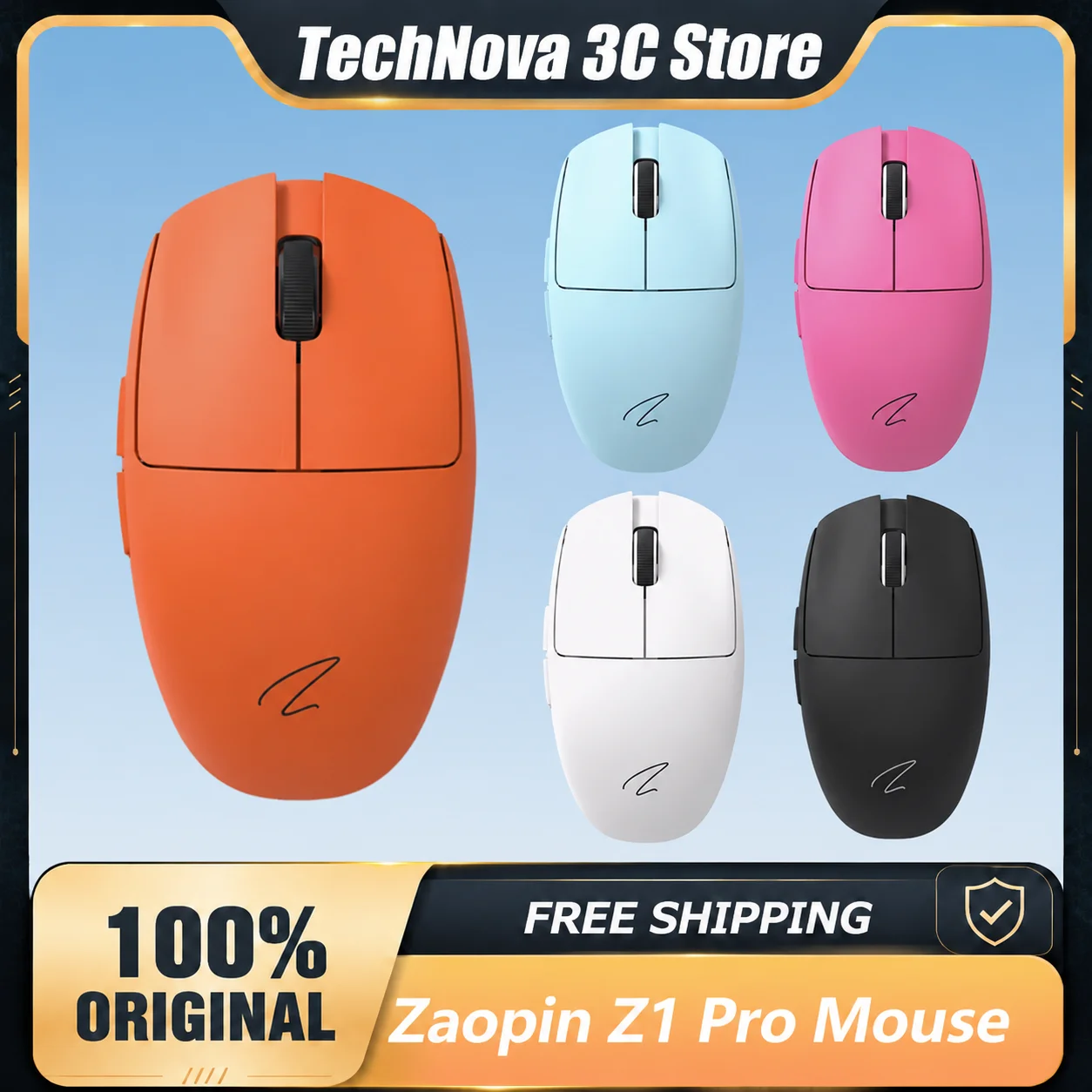 Zaopin Z1 Pro Wireless Mouse Tri-mode Paw3395 2.4g Nordic52840 Ergonomics Lightweight Customized PC Gaming Mouse Gamer Gift