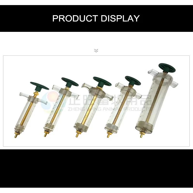 Xin Tester 10/20/30/50/100ml Plastic Veterinary Syringes Standard Copper Interface