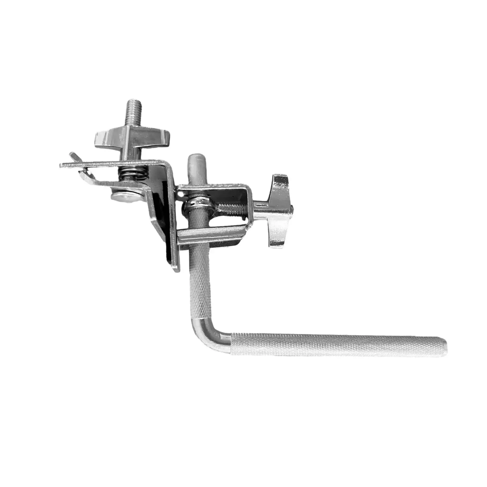 Metal Bass Drum Cowbell Holder Clamp for Jazz Kits Wood Block Tambourine Mounting Support