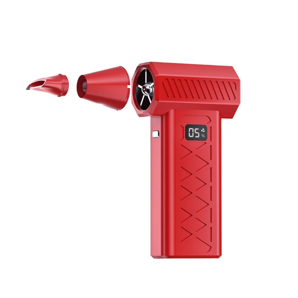 

130000 RPM Turbo Violent Fan Digital Display with LED Light Powerful Air Blower 6 Speed Adjustable Brushless Motor