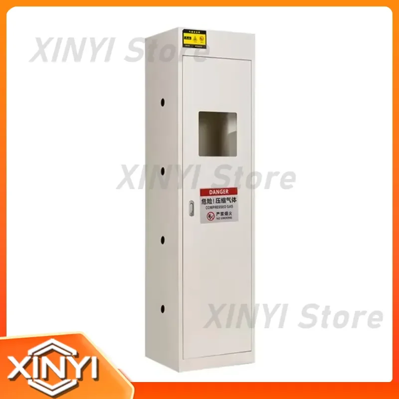 Lab Furniture Gas Cylinders Storage Cabinet for One Bottle with Detector and Alarm for Laboratory Safety Equipment Lab