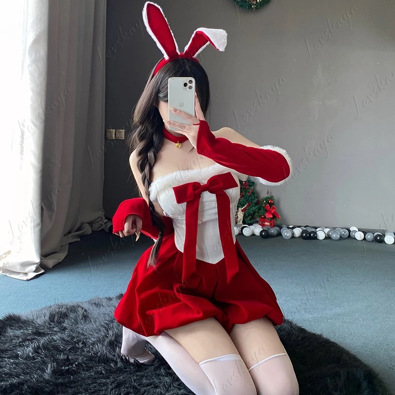 

Sexy Bunny Uniform Christmas Dress - Temptation Tube Top Lingerie Pure Desire Performance Costume New Arrival