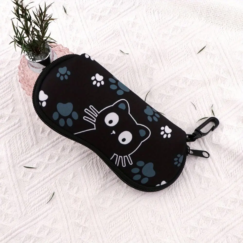 レザーサングラス収納バッグ キーリング付き ポータブルハンギングサングラス 耐久性のあるサングラスホルダー アイウェアアクセサリー用