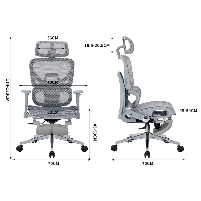 Customized Best Ergonomic Office Chair Equipped with Adjustable Seats and Armrests X5.1 Certified