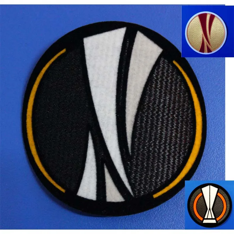 Flocking Football Badges Iron On Soccer Patches Retro Patch