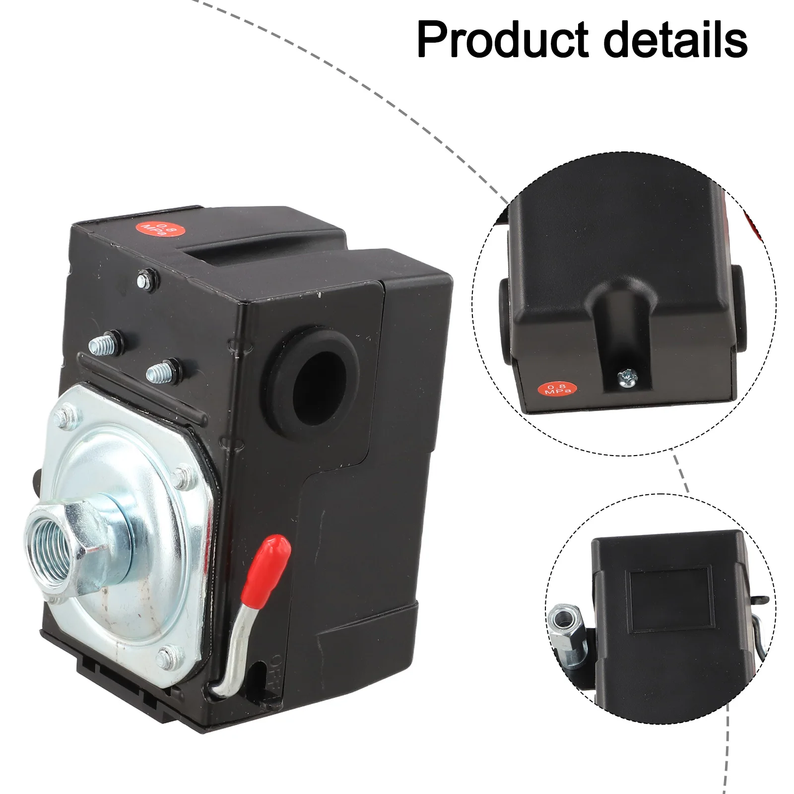 Pressure Switch for Air Compressor with Heavy Duty Construction and 70 110PSI Settings for Enhanced Reliability