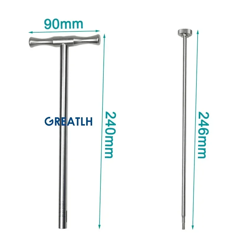 GREATLH Autoclavable Lag Screw Extractor Orthopedic Surgical Instrument Stainless Steel pet