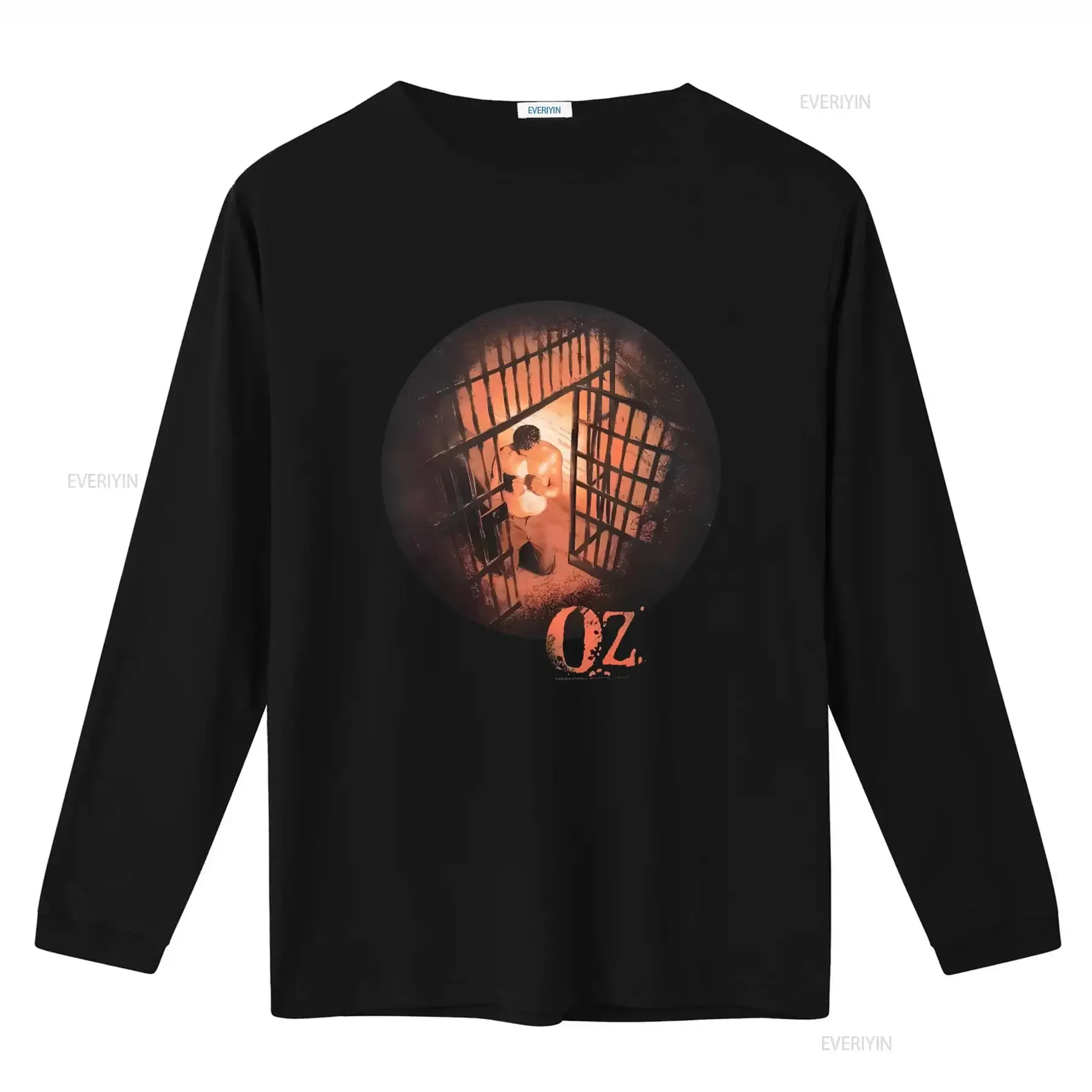 HBO OZ TV Show T Shirt XXL Size Prison Theme with J K Simmons Dean Winters Print vintage Washed Unisex Versatile