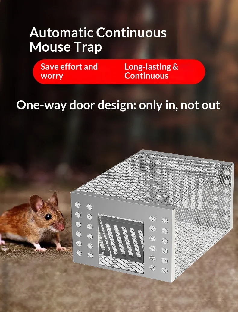 Multi Catch Rodent Mouse Trap Automatic Trap for Home Use Mouse Capture Box Continuous Recycling Cage Hot Selling