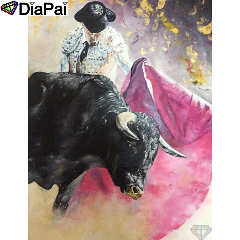DIAPAI Square Round Drill 5D Diamond Painting Environmental Crafts Full Diamond Embroidery 