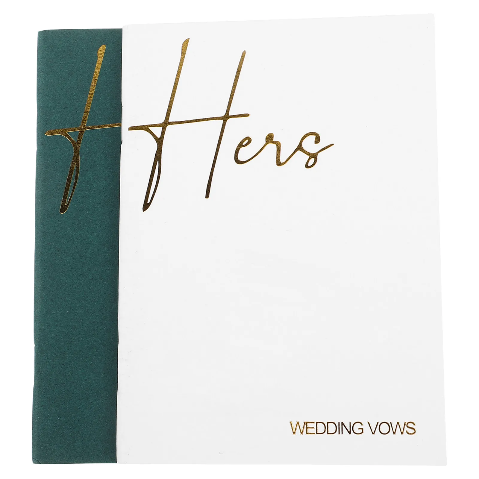 2Pcs Wedding Vow Cards Elegant Set His Hers Vow Books Ceremony Keepsake Emotional Oath Writing Notebook Vows Book