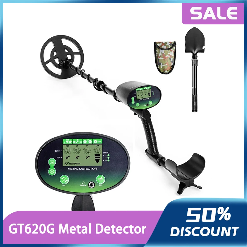 

Metal Detector Underground GT620G High Sensitivity Liquid Crystal Professional Gold Hunter Circuit Waterproof Coil