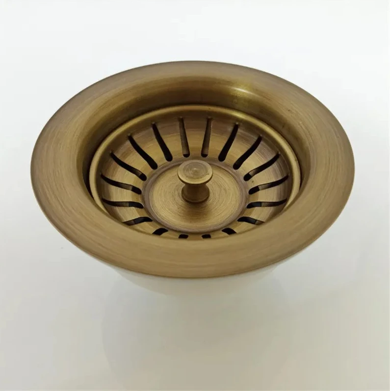 Kitchen Sink Drain 304 Stainless Steel Gold Finished high quality fashion pop-up antique antibrass finished