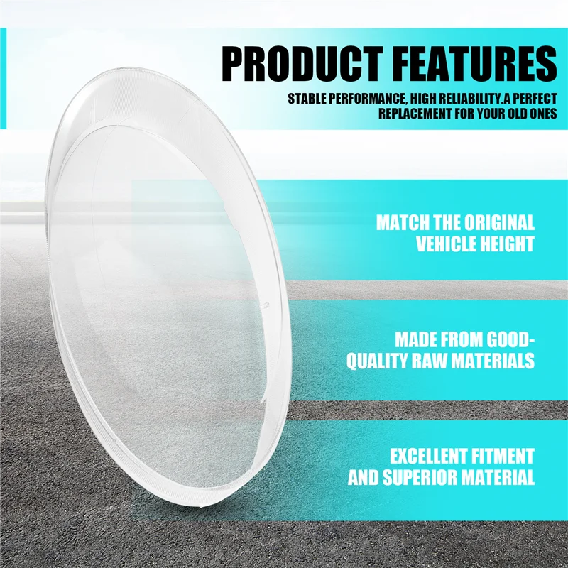 

AB96-Headlight Cover For VW Beetle Lamp Shade Headlight Lens For VW Transparent Lens Cover Left