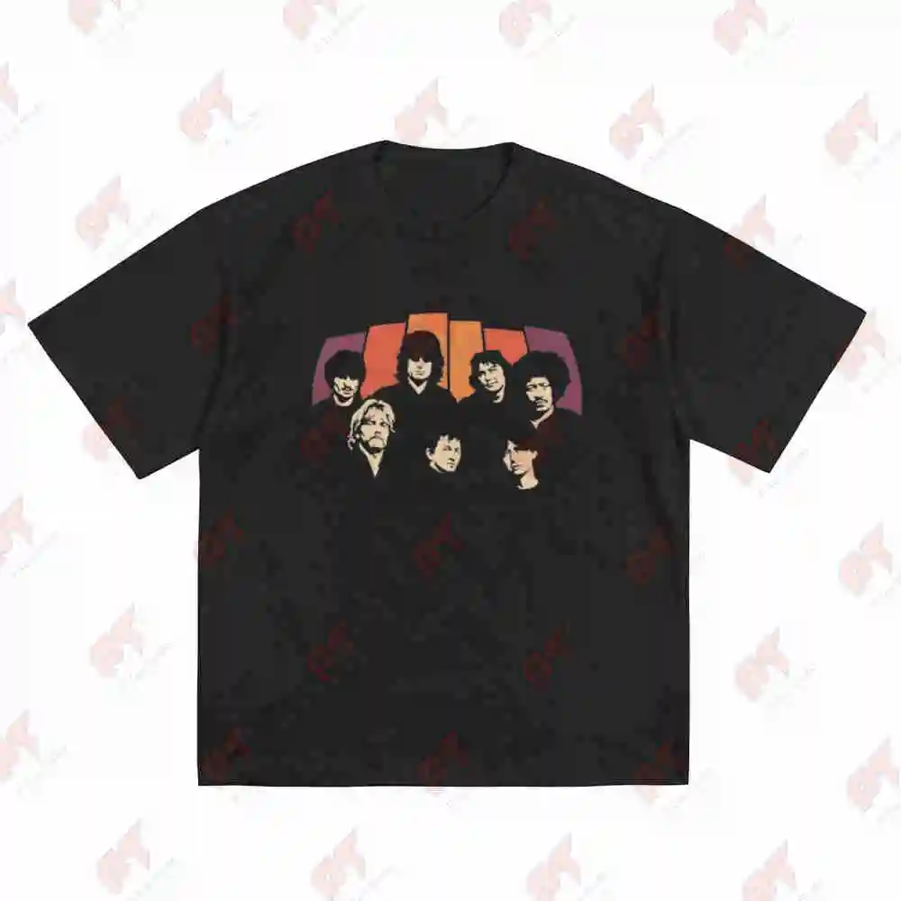 Pino Daniele Portrait Orange Red Short Sleeve Tee 100% Cotton T-Shirt