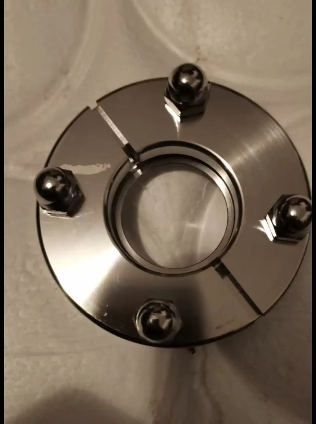 SS316L Stainless Steel Sterile Flange Connector Aseptic Flange Food Pharmaceutical Equipment Accessory Outer Diameter 38 51mm