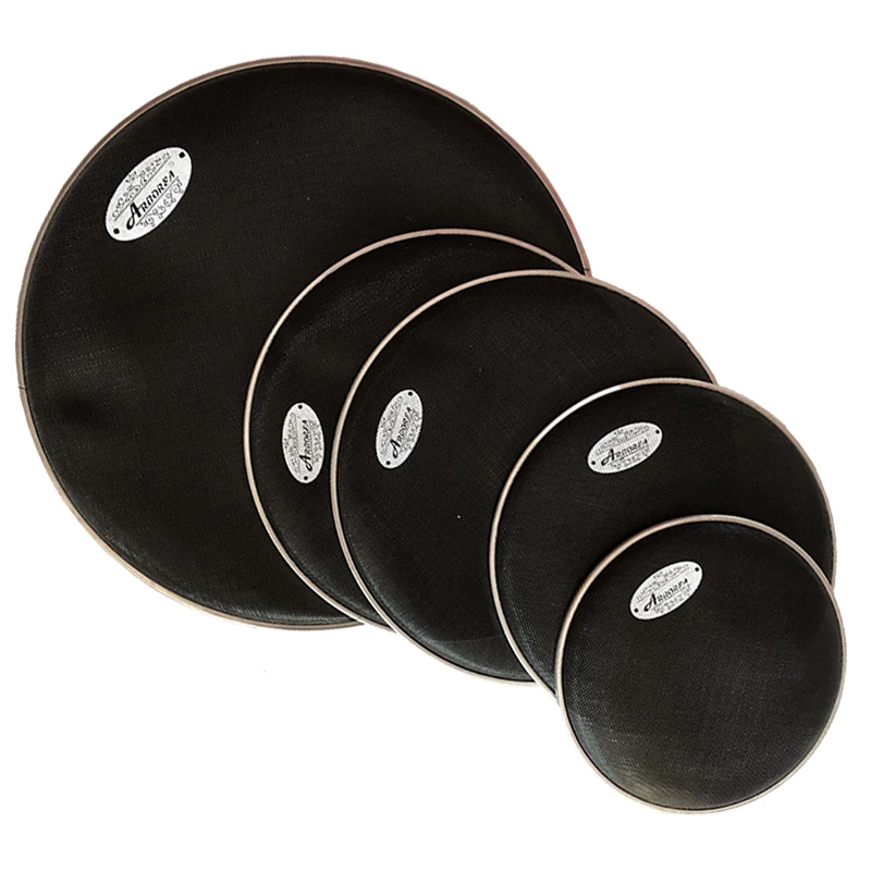 Five Pieces Arborea Black Mesh Drum Head 10/12/14*2/20 inch , Drum Skin