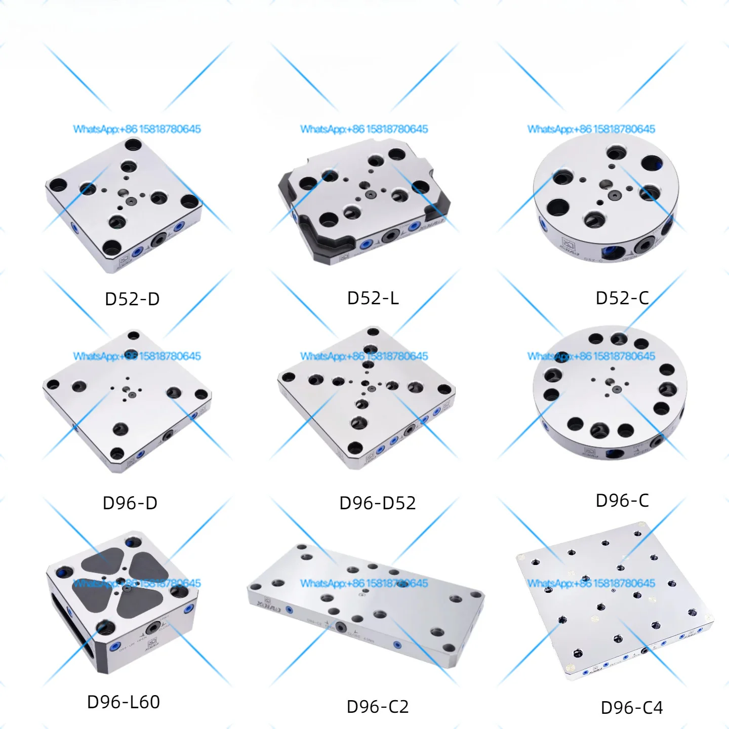 Xin Dian Precision Full Series Four-axis Five-axis Zero-point Positioning Quick Change Plate 52/96 Hole Spacing