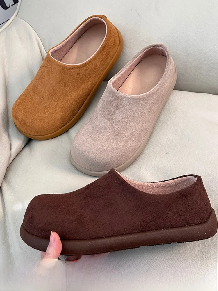 

American Style Low-Top Men's Slip-On Casual Shoes Anti-Slip Velvet Shoe Upper Woodcreek Rubber Outsole Leisure Spring Autumn