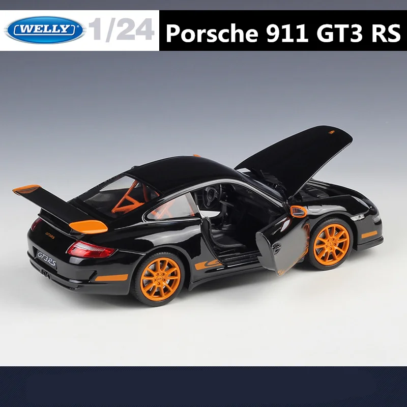 Welly 1:24 Porsche 911 GT3 RS Alloy Sports Car Model Diecast Metal Toy Track Race Car Model Simulation Collection Kids Toys Gift