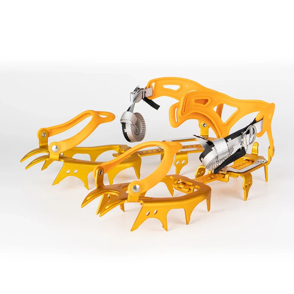 Claws Snow Crampons Special Al-Alloy Ice Gripper Outdoor Climbing Mountaineering Equipment Non-Slip Crampons BRS-S3 14 Teeth