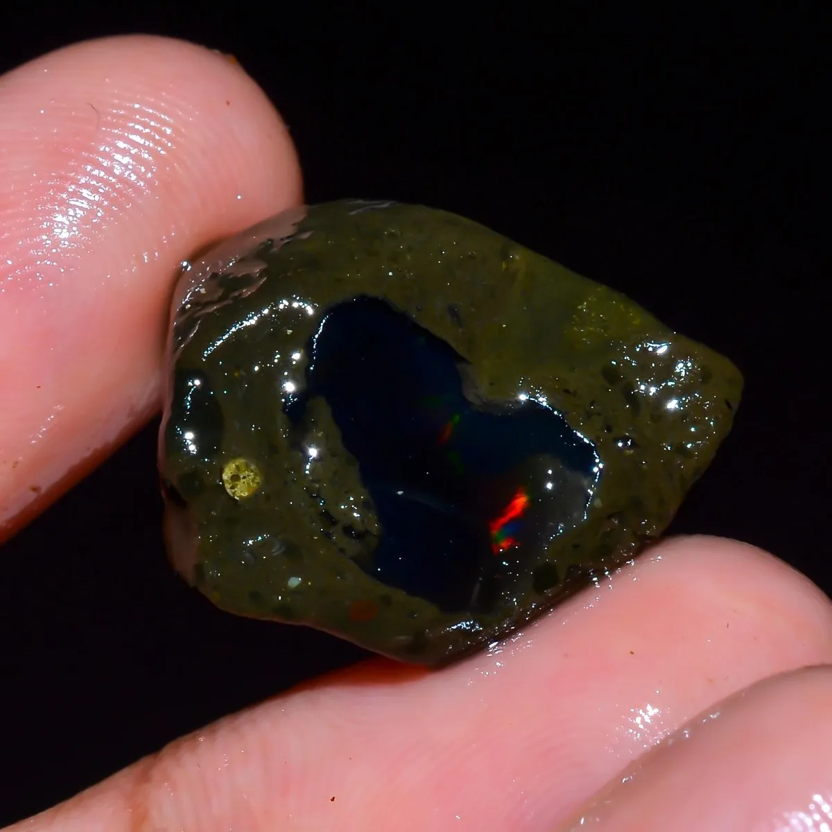 AAA+ 25-80CT Ethiopian Welo Opal Natural Rough Fire Opal Loose Stone Randomly Selected One