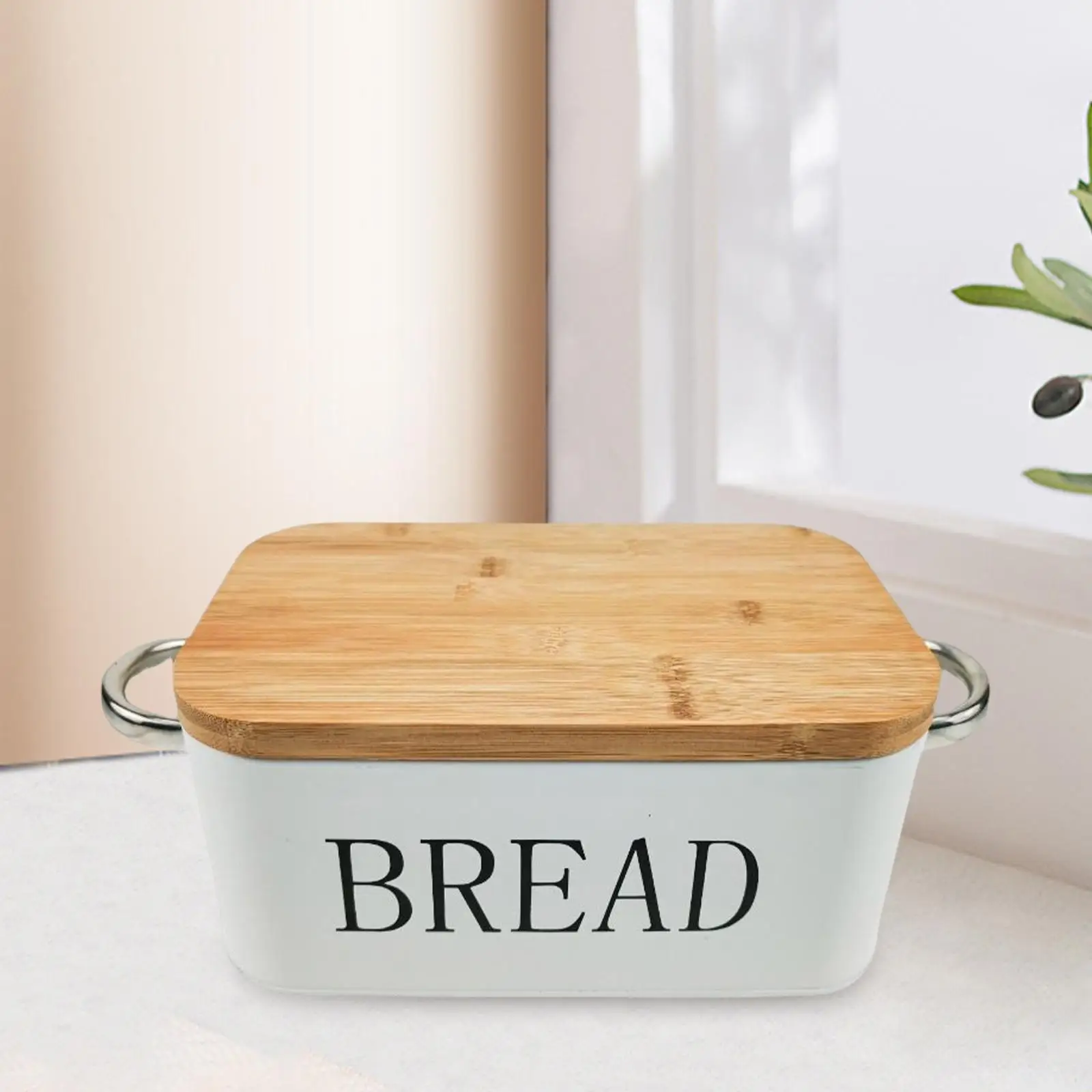 Retro Bread Storage Container Kitchenware Storage Box Counter Bread Box for Coffee Shop Kitchen Counter Donuts Cookies Bread