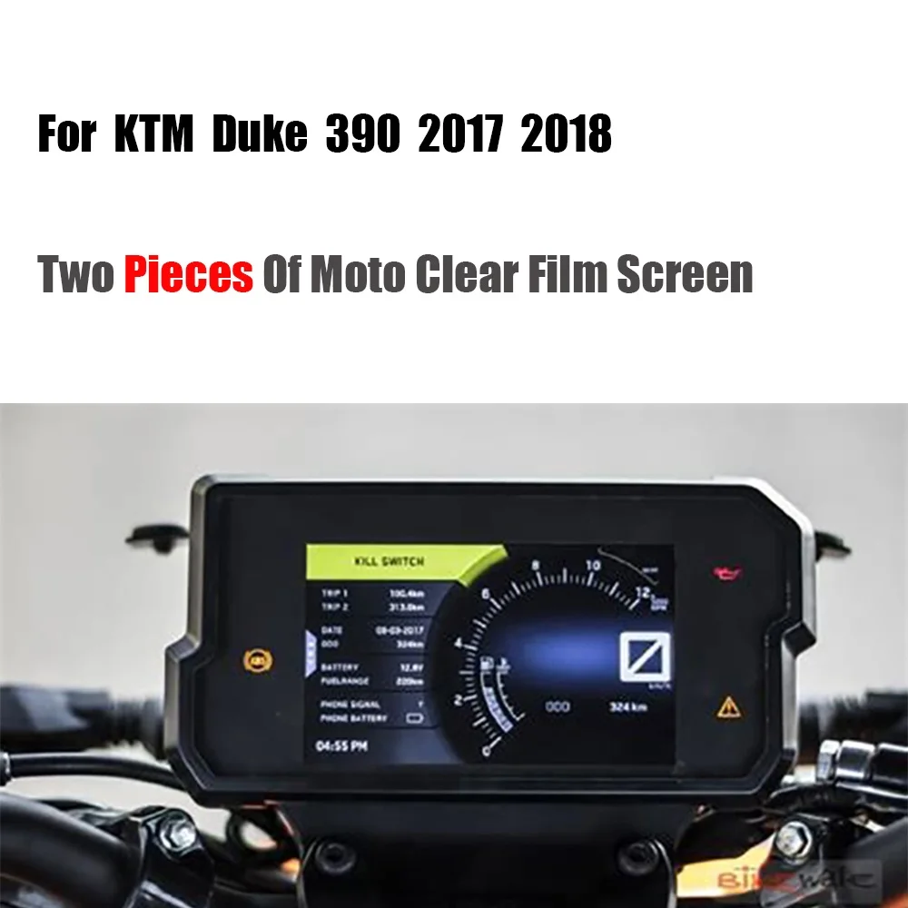 Motorcycle Transparent Crystal TPU Cluster Scratch Film Speedometers Screen Protector For KTM DUKE 390 2017-2018