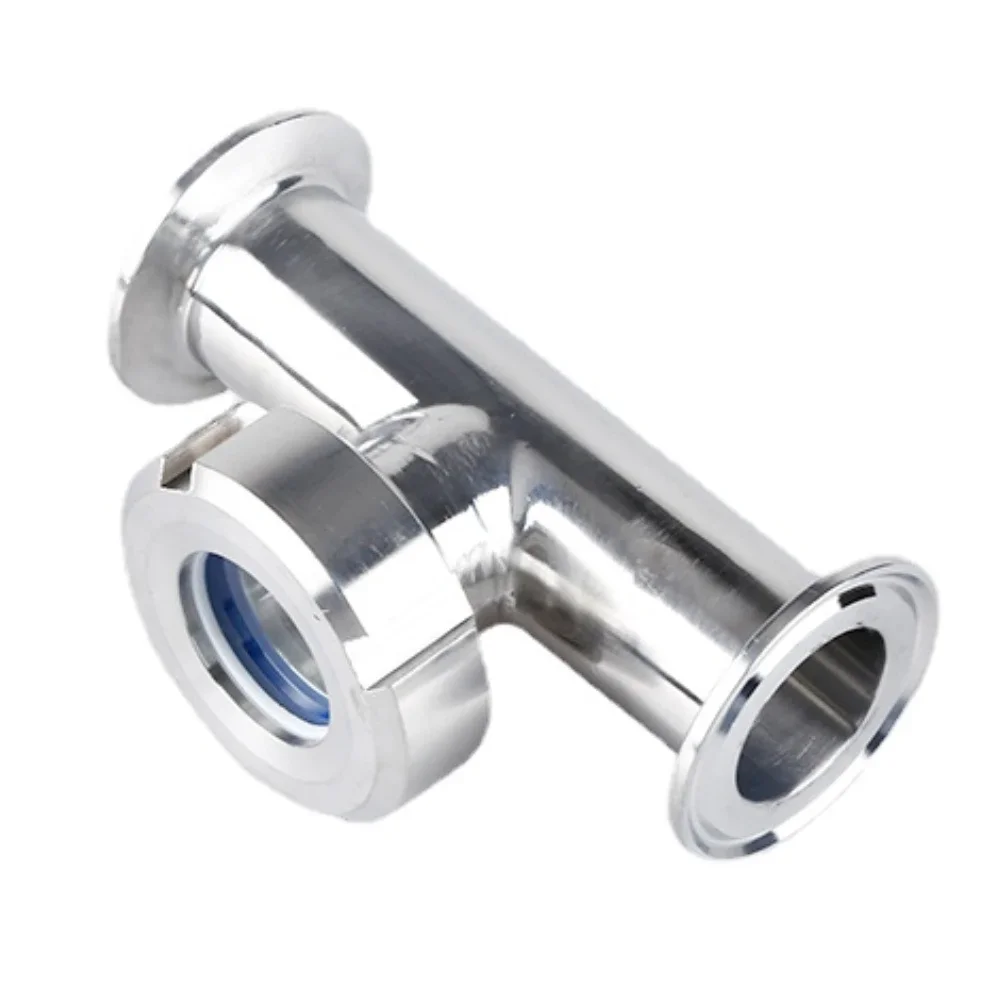 

25 32 38 45 51 57 63mm Pipe OD 1.5" 2" 2.5" Tri Clamp Tee 3 Ways SUS 304 Stainless Steel Sanitary Union Sight Glass Homebrew