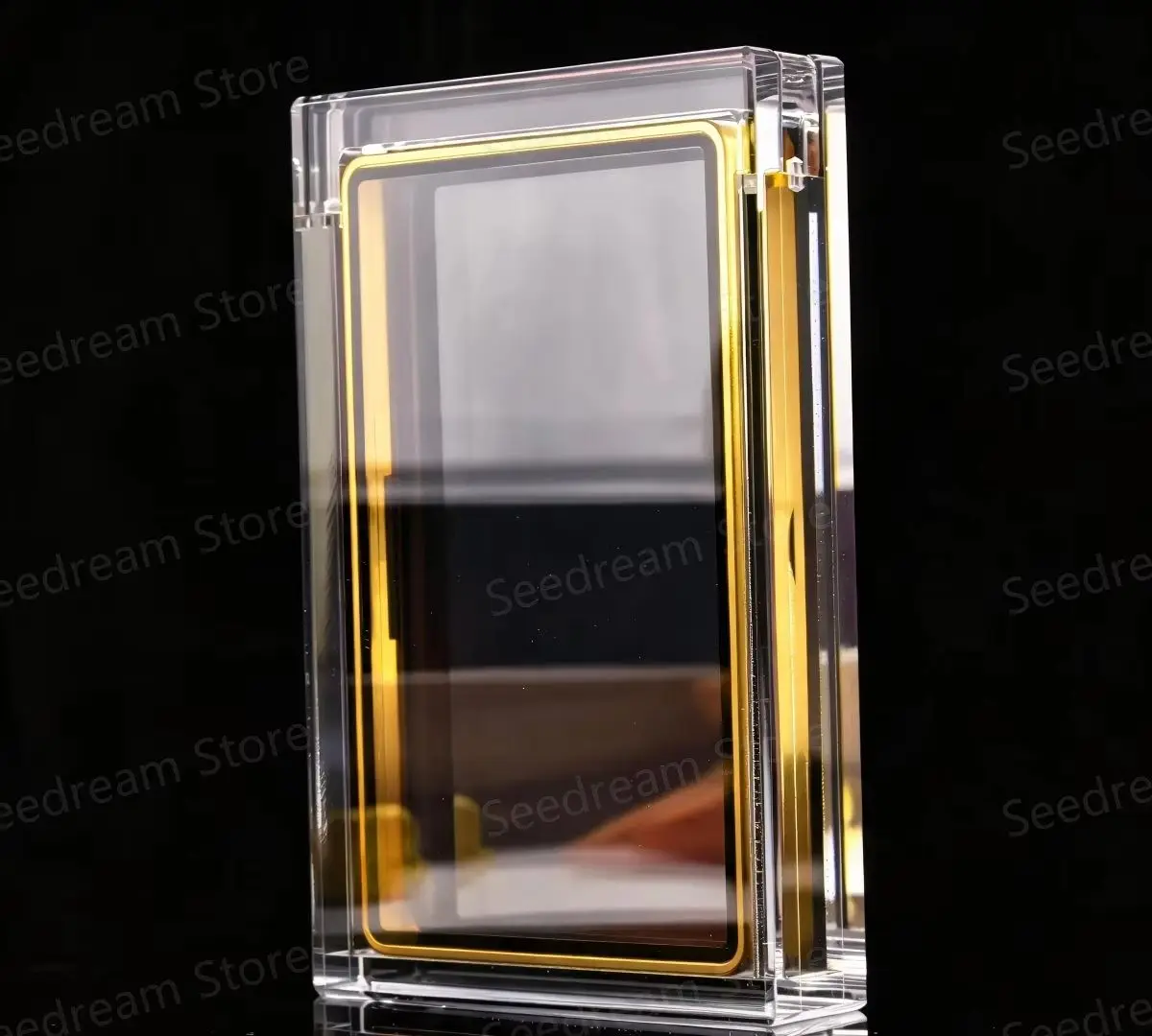 Magnetic Acrylic Card Slab Display Case 35pt, Clear Graded Card Stand Holder with Protective Cover, Desk Showcase for Collectors