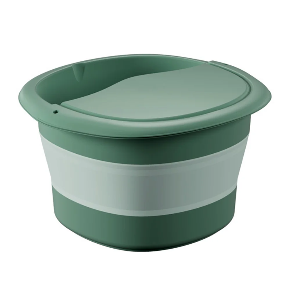 

Foot Massage Bucket Foldable PVC PP Soaking Spa Tub Wash Basin Feet Bath Bump Design Acupressure Circulation Relaxation Anti