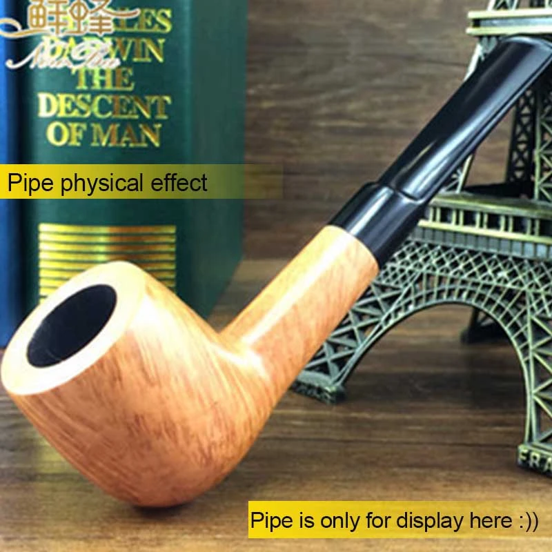 RU-MUXIANG Hot Smoking Pipe Accessories  Tail Straight Saddle 3mm Filter Tenon Briar Wooden Pipe Mouthpiece Filter Include China