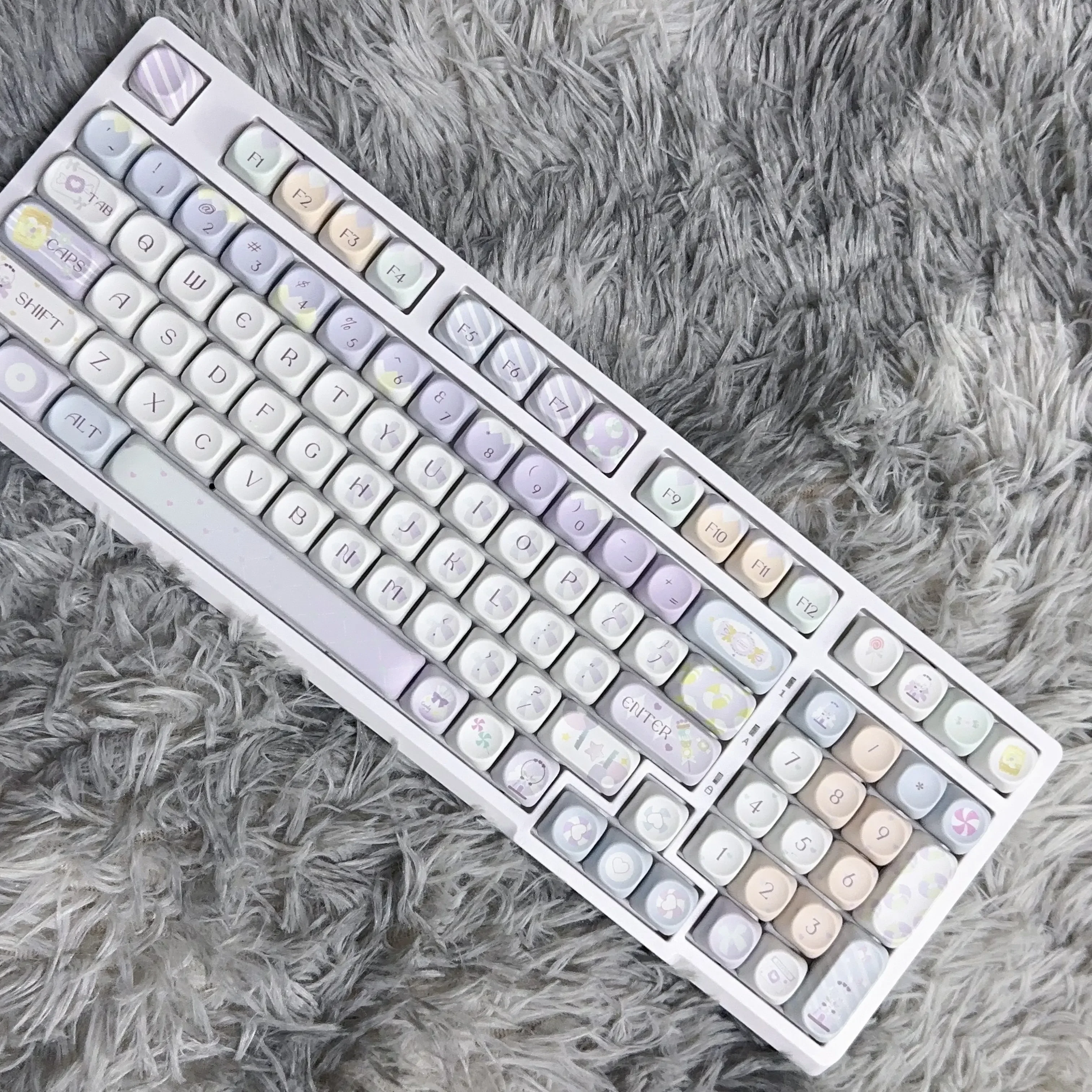 Falling star candy keycap PBT mechanical keyboard cap two-dimensional five-sided sublimation MOA highly cute