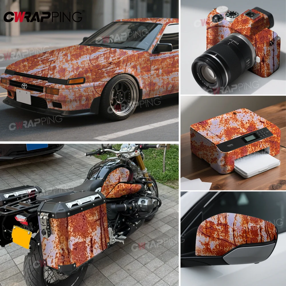 Waterproof Automotive Vinyl Paper for Car Bodies Rust Camo Film Wrap Foil Car Body Films Bubble-free Camouflage Motorcycles Tint view 6