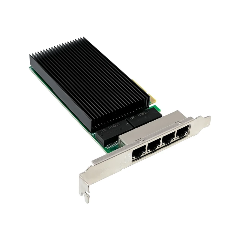 HOT-2.5G Gigabit Network Card 4 Port RJ45 For  I226 Chip PCI-E X4 Server Gigabit Ethernet NIC I226-T4 For Desktop