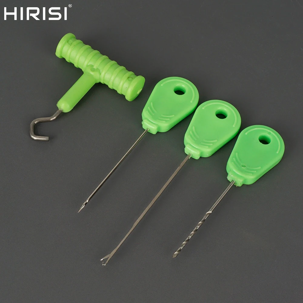 Kit de Pesca de Carpa Hirisi com 4 Peças, Agulha para Isca com Caixa, Ferramentas de Isca, Acessórios de Pesca BT06-G