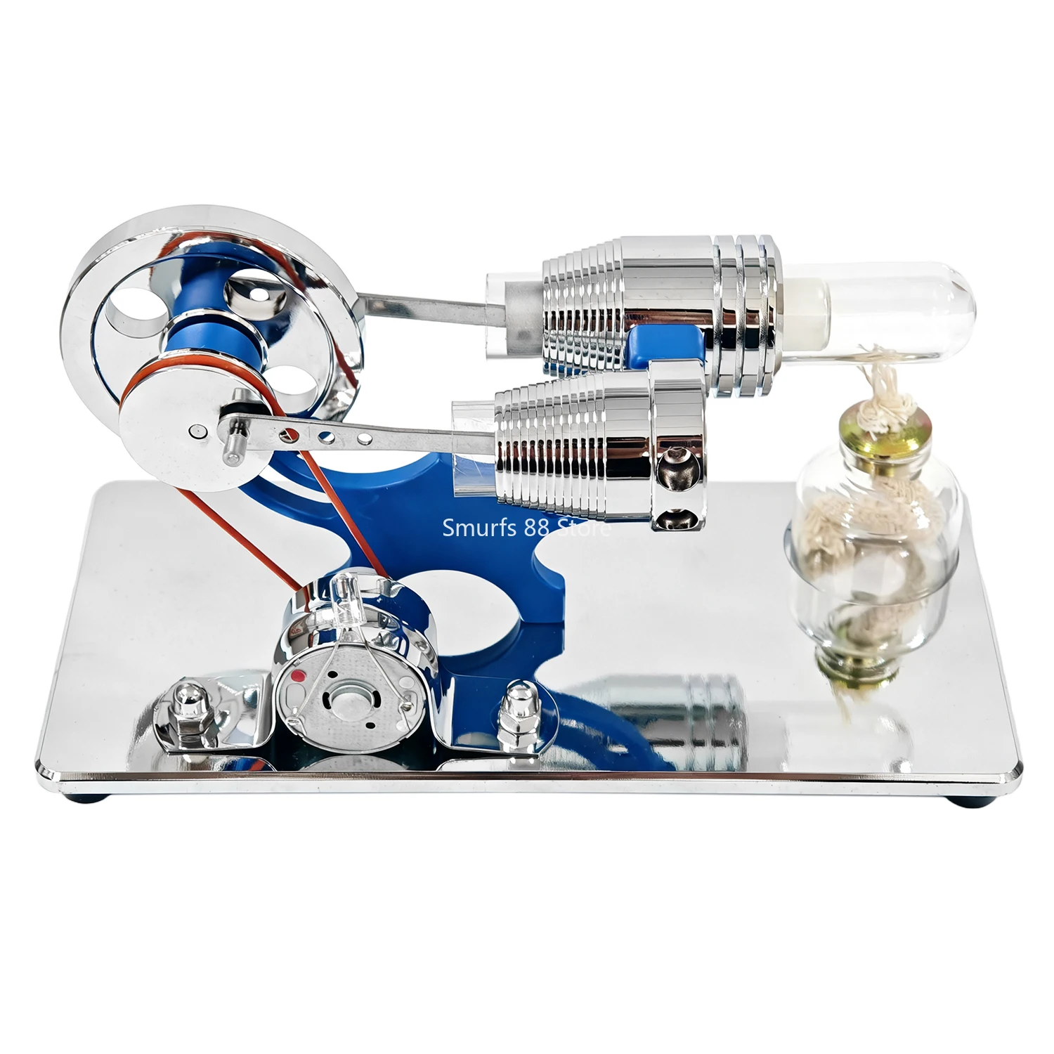 محرك ستيرلينغ محرك بخاري نموذج مولد صغير مضيئة توليد الطاقة نموذج لعبة مجسمة تجربة الفيزياء العلمية #3