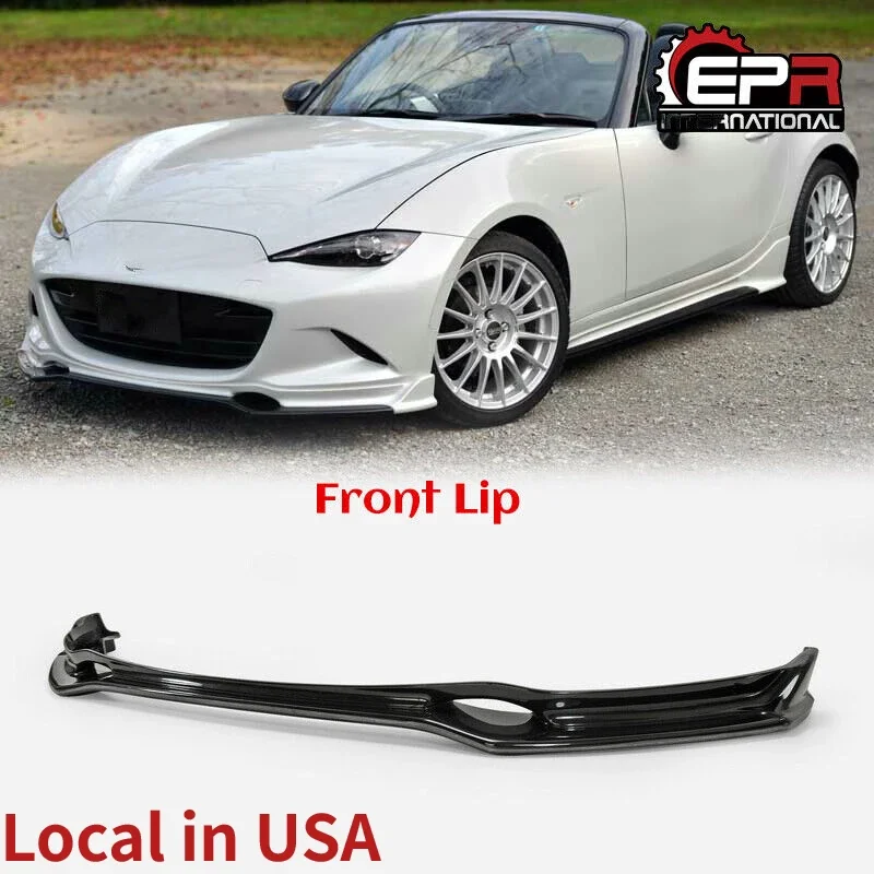 For Mazda MX5 ND5RC Miata Roadster Car-styling ESQ Style FRP Fiber Glass Front Lip Fiberglass Bumper Splitter ND Tuning Bodykit