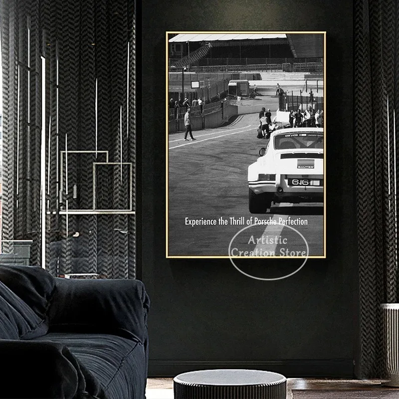 ملصق تحفيزي للسباقات ، كل شيء يبدأ بحلم صورة ملهمة تقدم مطبوعات ، لوحة قماشية ، ديكور مكتب وغرفة معيشة